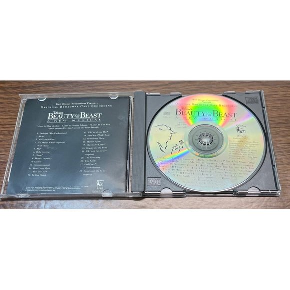 Beauty and the Beast A New Musical CD Original Broadway Cast Recording 1991 BMG - Picture 4 of 6